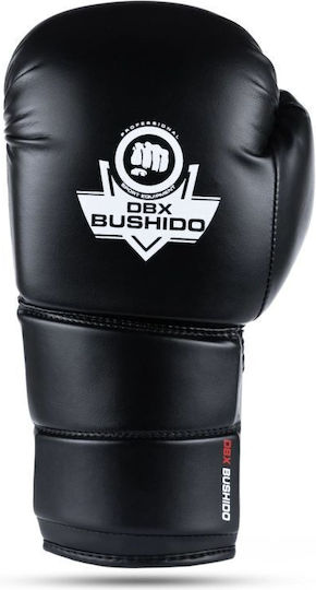 DBX Bushido Γάντια Πυγμαχίας για Αγώνα Μαύρα