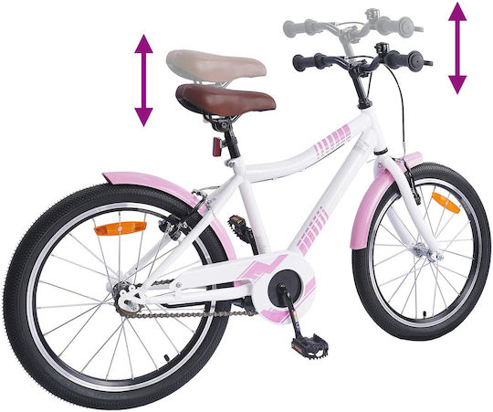 vidaXL 20" Παιδικό Ποδήλατo Πόλης Ροζ