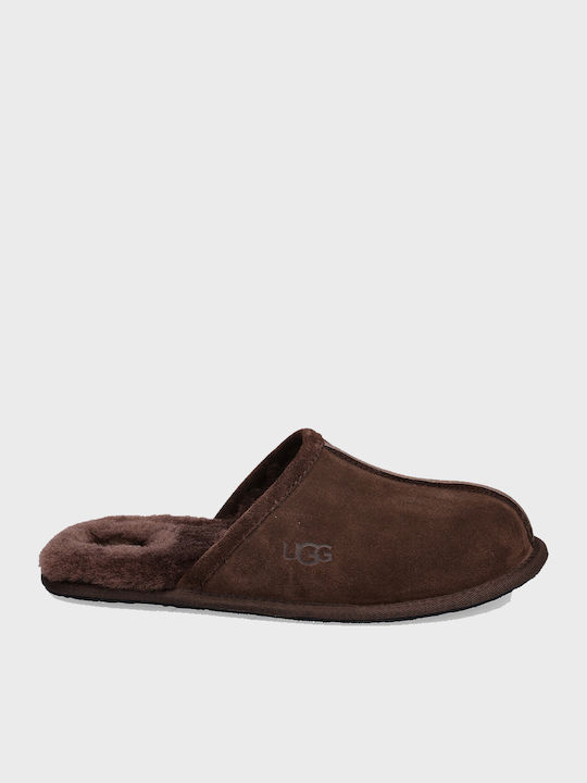 Scuff Зимни мъжки чехли Кафяв