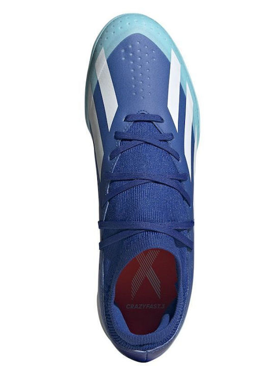 adidas X Crazyfast.3 Football Shoes with Molded Cleats Bright Royal / Cloud White / Solar Red