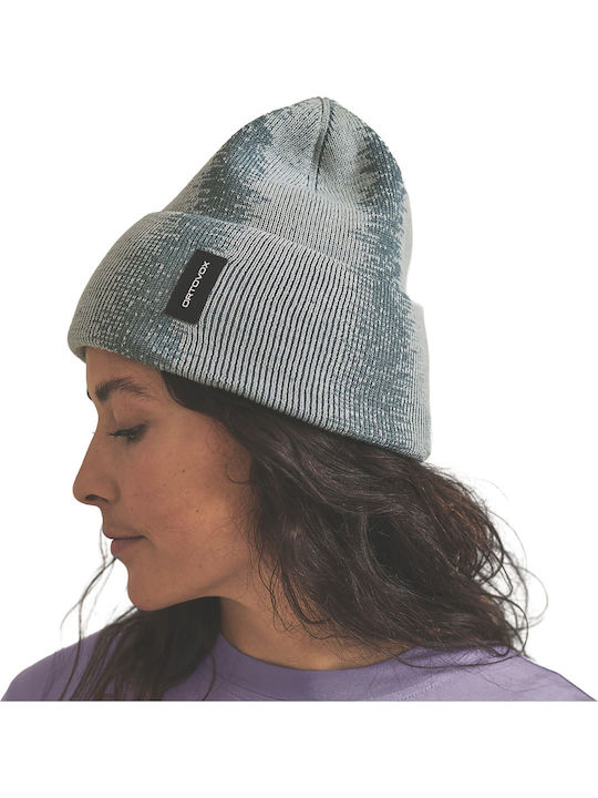 Beanie Unisex Beanie mit Rippstrick in Türkis Farbe