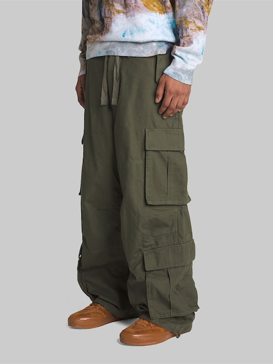 Παντελόνι Cargo σε Baggy Γραμμή Χακί