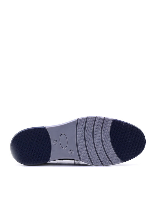 Men's Leather Casual Shoes Gray