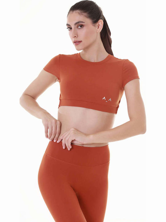 Women's Sports Bra without Padding Orange, Maroon