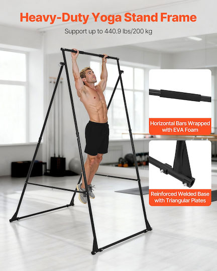 Vevor Multifunctional Yoga Hammock Base Triangular Frame Adjustable Levels Maximum Load 200 Kg Kjw46inch102jg8fp001v0
