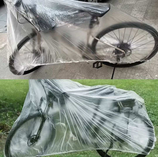 Set of 2 Transparent Nylon Bicycle Covers