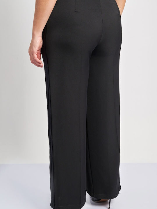 Pantaloni de Trening Larg Catifea Negru