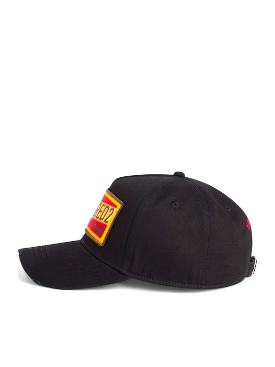 Dsquared2 Patch Baseball Cap Men Dsquared2 Κιτρινο Κοκκινο Μαυρο Bcm0419-05c00001-2124