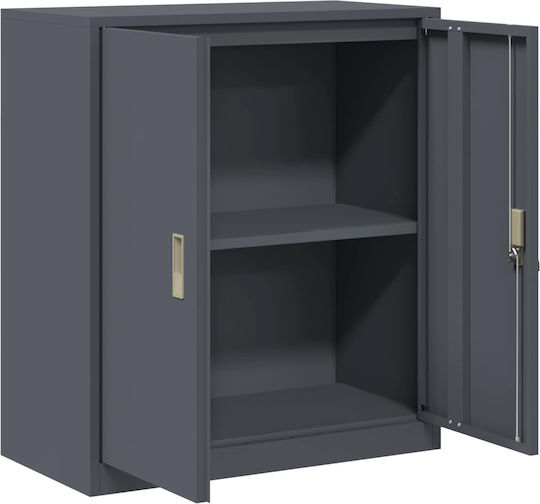Metallisches Büroaufbewahrungsschublade und -schrank Anthrazit 80x40x90cm