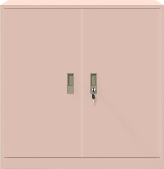 Ντουλάπι Γραφείου Μεταλλικό Ροζ 90x40x90cm