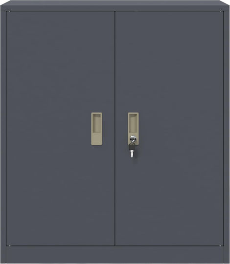 Metallisches Büroaufbewahrungsschublade und -schrank Anthrazit 80x40x90cm