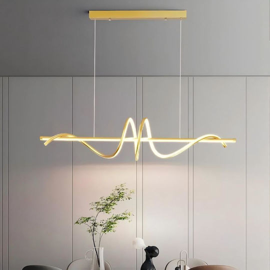 LED Κρεμαστό Φωτιστικό Χρυσό 100x100εκ. LED Κρεμαστό Φωτιστικό Χρυσό 100x100εκ.