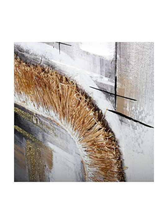 Wall Canvas Painting Handmade Oil Painting 90x60 Embossed Gold Frame Keskor 82588