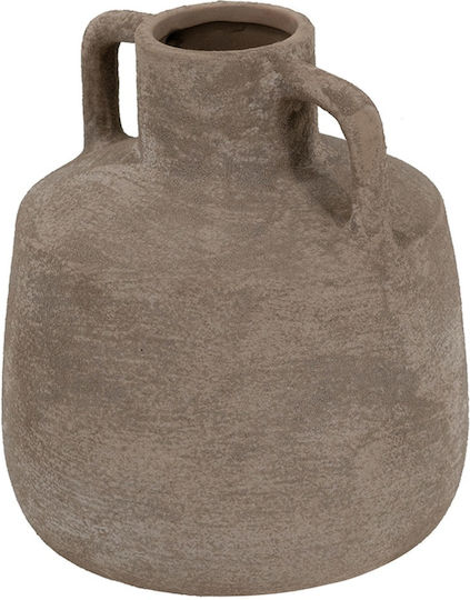 Artekko Βάζο Πήλινο Candia Γκρι Φ15.5xΥ17.5cm Artekko Βάζο Πήλινο Candia Γκρι Φ15.5xΥ17.5cm