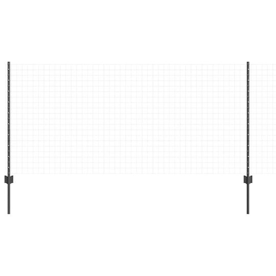vidaXL Στύλος Περίφραξης Κήπου από Ατσάλι 140x8.5x100εκ. 5τμχ Γκρι
