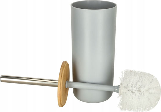 ikonka Plastic Bathroom Accessory Set Gray 6pcs