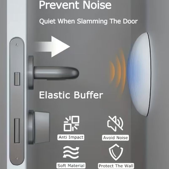 Uncle George 01.07.02-0019 Door Buffers with Sticker 60x60mm 2pcs