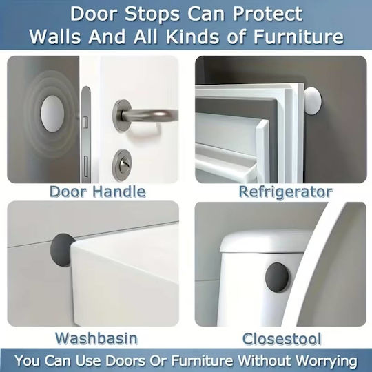 Uncle George 01.07.02-0019 Door Buffers with Sticker 60x60mm 2pcs