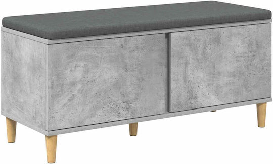 Entry Furniture with Bench Gray 60x38x46cm