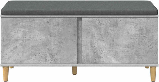 Entry Furniture with Bench Gray 60x38x46cm