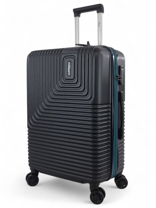 Rain Hard Black Suitcases With 4 Wheels