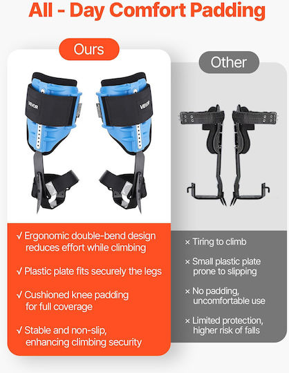 Vevor Durable Adjustable Tree Climbing Equipment Straps & Pads 159 Kg Xpszzdpkqmfhcuibm001v0