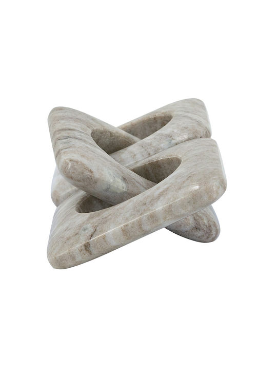 Artekko Marble Γκρι Μαρμάρινη Διακοσμητική Αλυσίδα 26x10x2.5 Cm