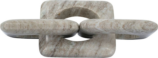 Artekko Marmor Graue Tischdekoration Kette 26x10x2.5 cm