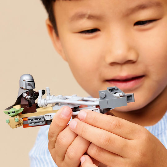 LEGO Star Wars The Mandalorian & Grogu Speeder Bike за 6+ Години 58 Бройки
