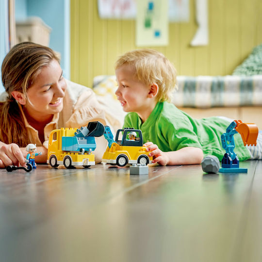 LEGO Duplo 3in1 Construction Vehicles for 2+ Years 22 Pieces