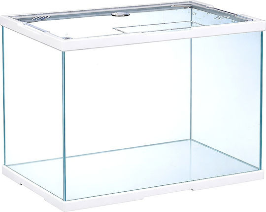 Aquarium 14 Liter Kunststoffrahmen & Deckel – Super Weiß Glas – M31,5xπ18,5xυ24cm – Glasdicke 4mm