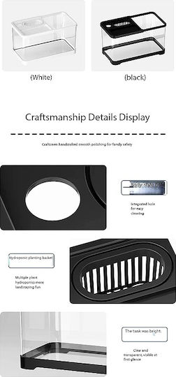 Aquarium Fish Tank Capacity 10.5lt Includes Filter 30x18.5cm