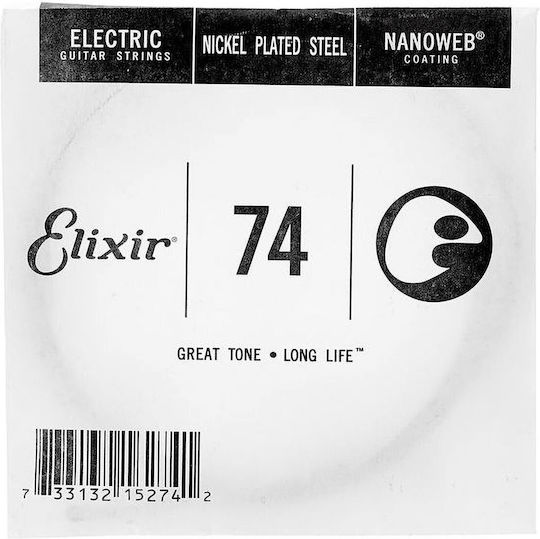 Elixir Nanoweb Single Nickel Plated Steel Mandolin String 74 Inch Ball End