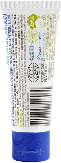 Jack n' Jill Baby Toothpaste for 6m+ with Bubblegum Flavor Fluoride-Free 50gr