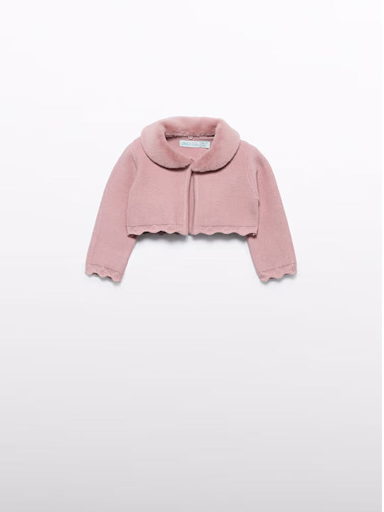Kids Bolero Knitted Pink