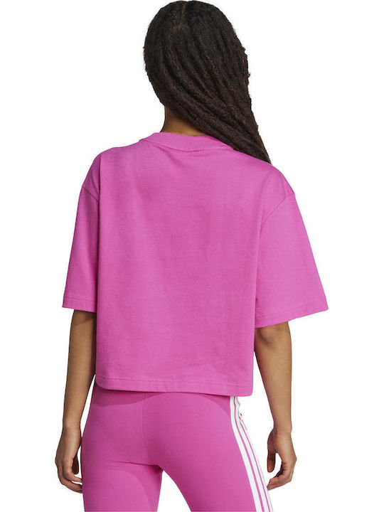 adidas Essentials Big Logo Boyfriend Μπλούζα Φούξια
