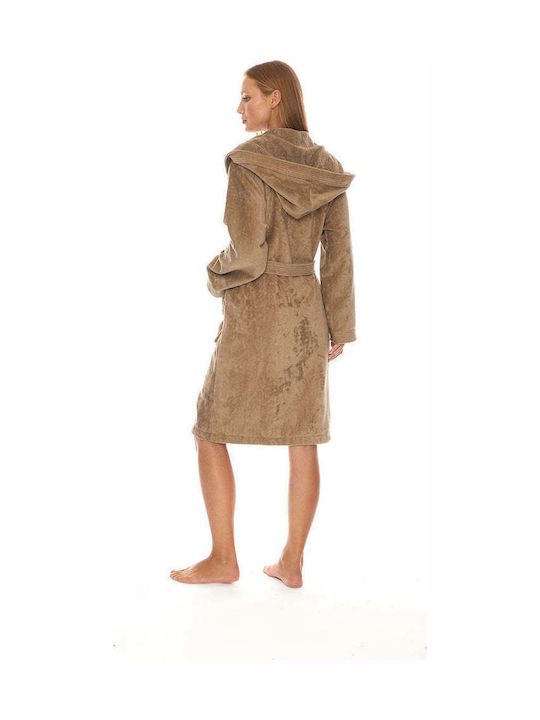 Homelovers Дамски халат Light Brown 350гр/кв.м