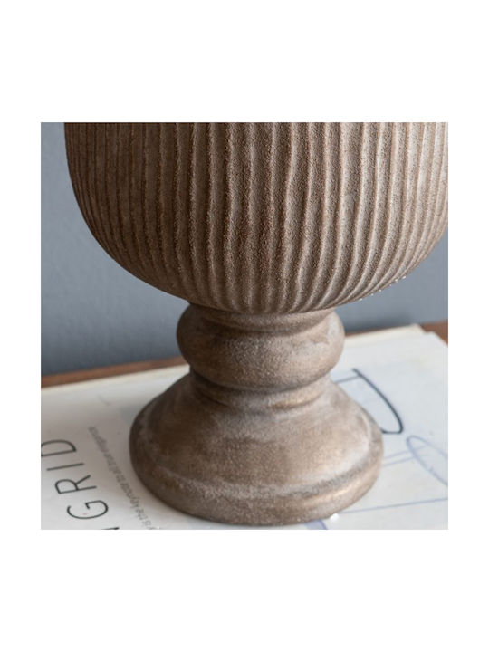 Artekko Decorative Vase Candia Brown 17.5x17.5x24cm