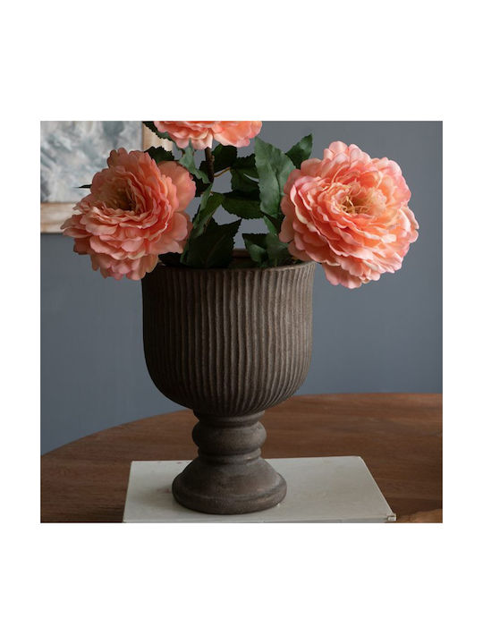 Artekko Decorative Vase Candia Brown 17.5x17.5x24cm