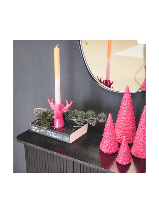 Housevitamin Κηροπήγειο Reindeer Ceramics Neon Pink