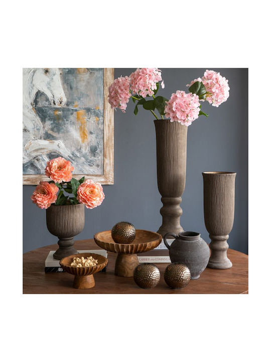 Artekko Decorative Vase Candia Brown 17.5x17.5x24cm