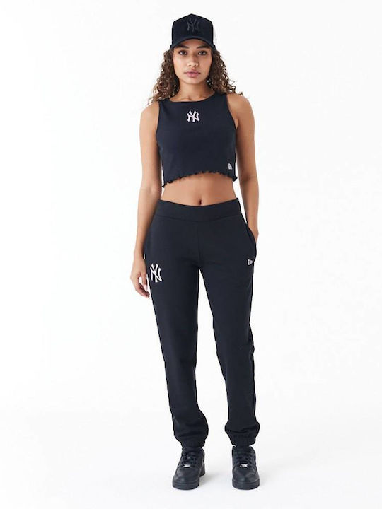 Γυναικείο Καλοκαιρινό Crop Top Αμάνικο Μαύρο