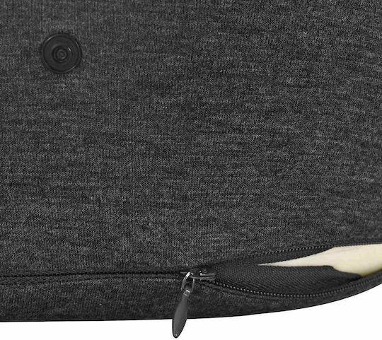 vidaXL Cotton made Travel Pillow 28x28x14cm Gray