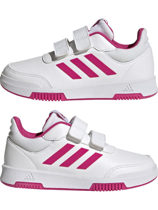 Tensaur Sport Training Hook and Loop Παιδικά Sneakers με Σκρατς Cloud White / Team Real Magenta / Core Black