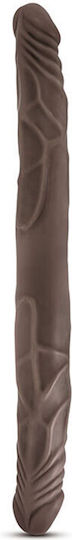 Dr. Skin Διπλό Dildo Chocolate 36cm