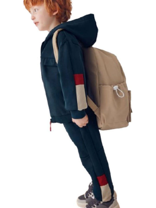 Kids Sweatpants Set With Jacket With Top Blue 3 Pieces Non Stop