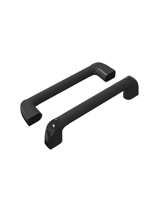 vidaXL Handle Furniture made of Metallic Black 380mm (Center Distance 34mm) 864707 2pcs