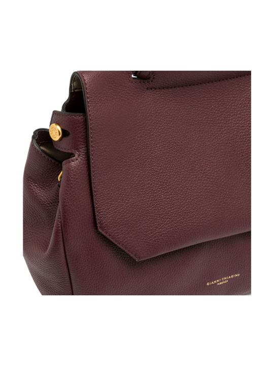 Leather Women's Bag Shoulder Burgundy