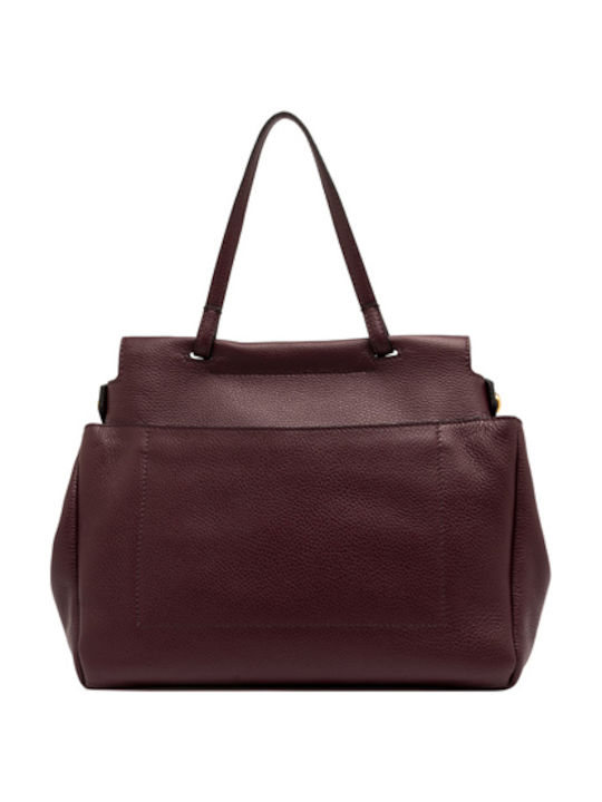Leather Women's Bag Shoulder Burgundy