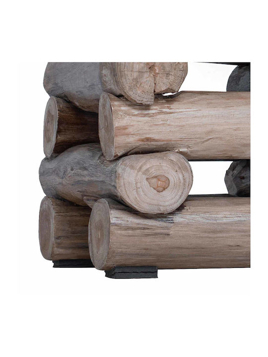 vidaXL Coffee Table from Solid Wood Natural M30xL30xH38cm